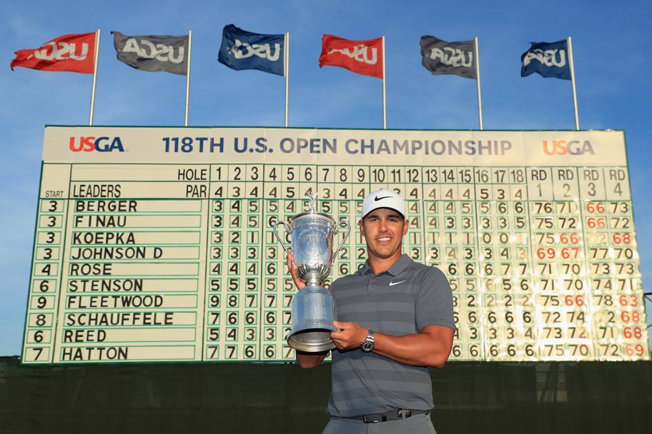Golf US Open 2018, Brooks Koepka ha vinto il suo secondo titolo consecutivo. (Afp)